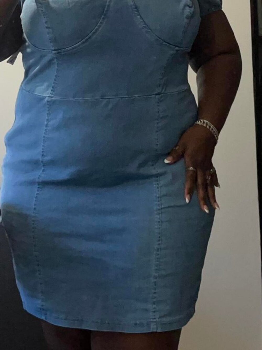 Fashion Nova Women's Blue Dress